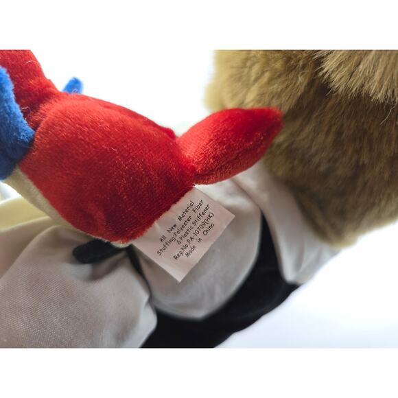 Vintage Bearemy Build A Bear Workshop Pirate Costume Retired w/ Parrot - Picture 6 of 6